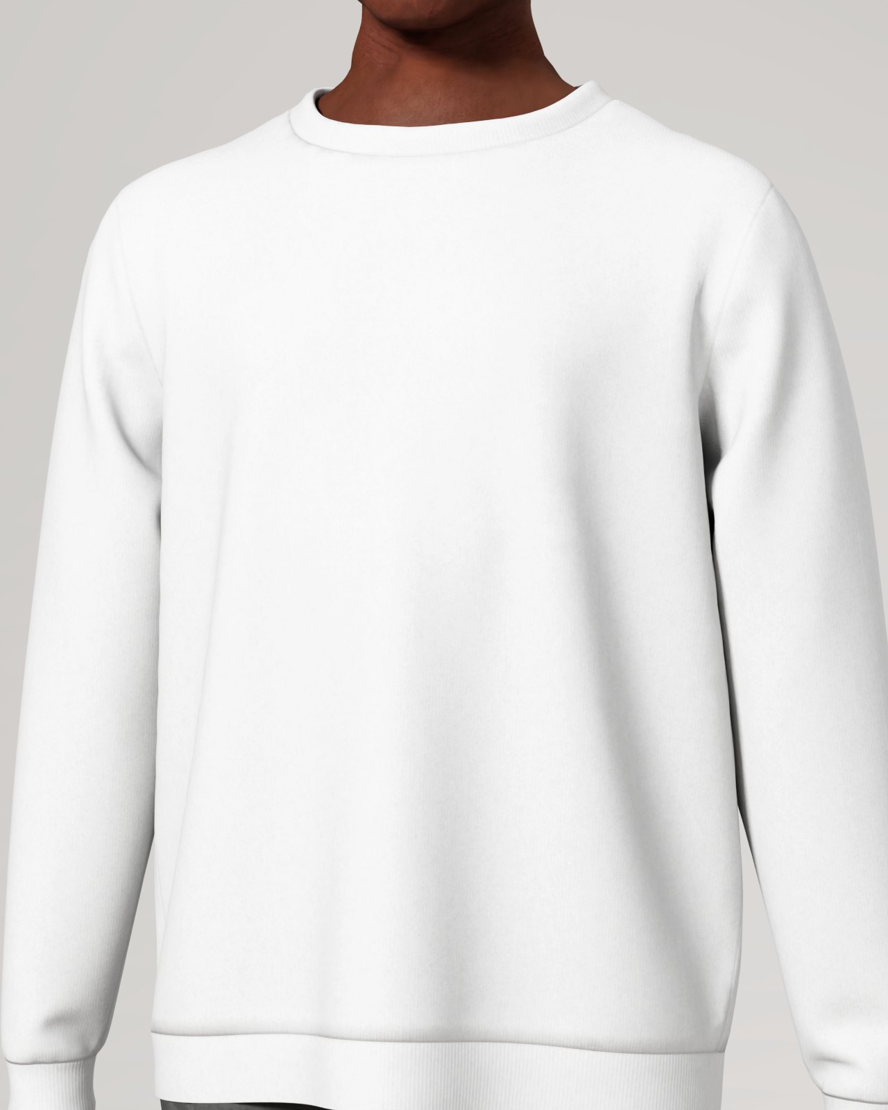 Lightweight Sweatshirt (AOP), size S, Close view on a person