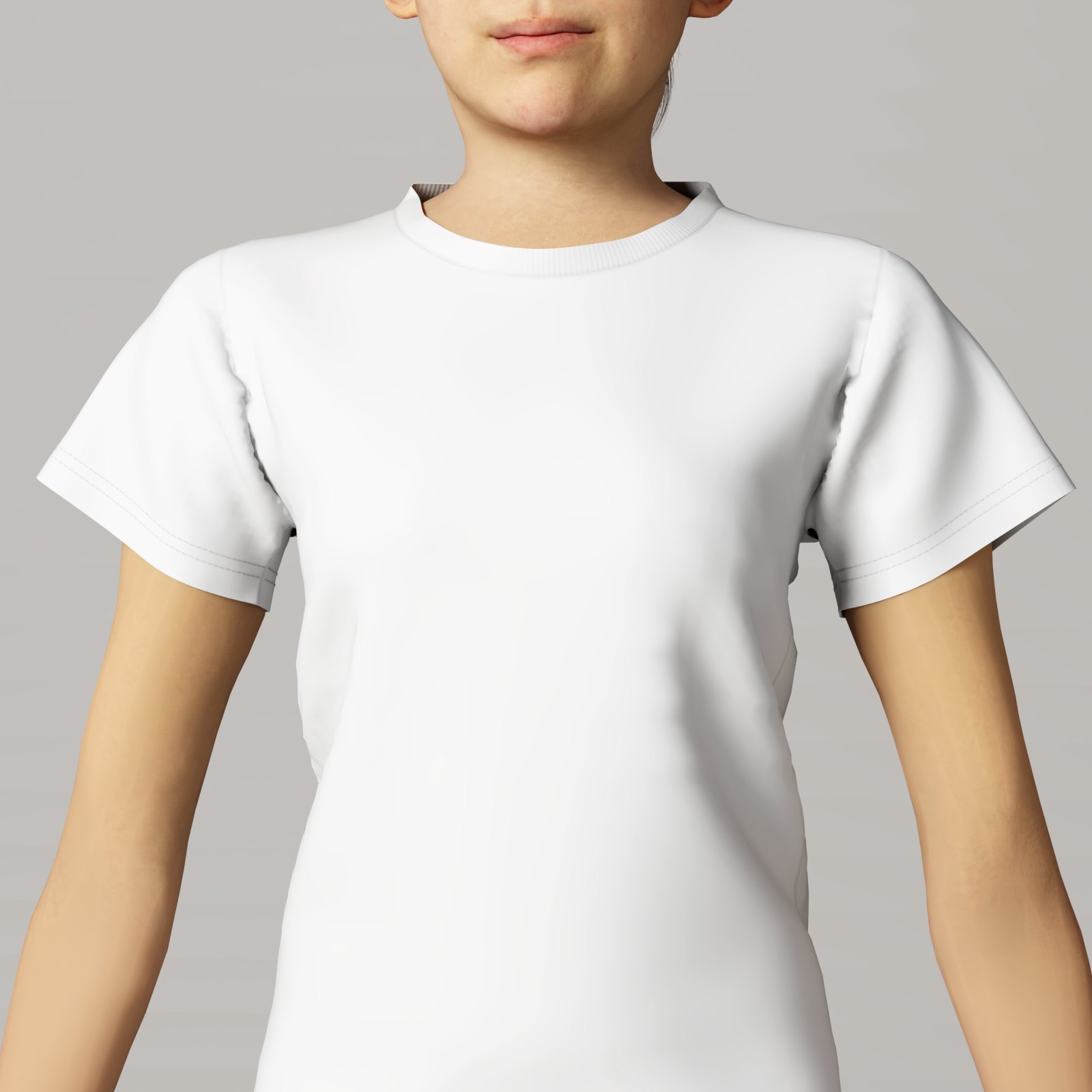 Women's Short Sleeve Shirt (AOP), size XS, Close view on a person